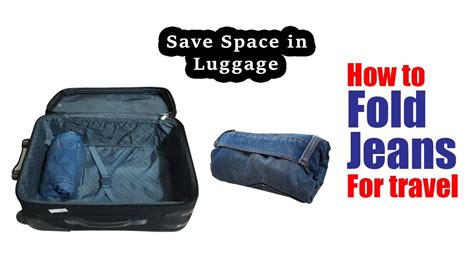 how to pack pants in a suitcase to save space