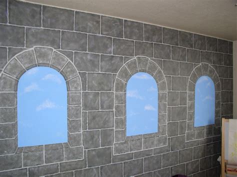 How To Paint A Castle On A Child's Bedroom Wall