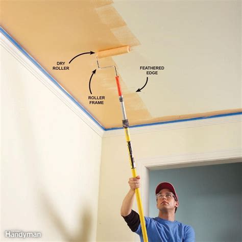 How To Paint A Ceiling Properly Using A Roller