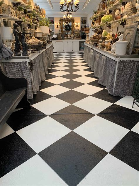How to Paint a Checkerboard Floor Semigloss Design