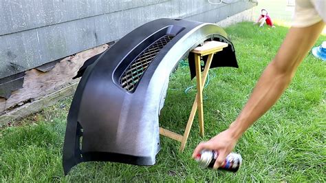 how to paint a plastic bumper with spray cans