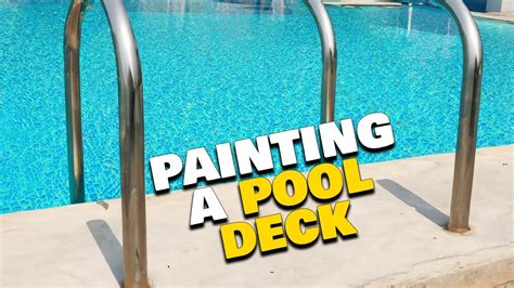 How To Paint A Pool Cool Deck