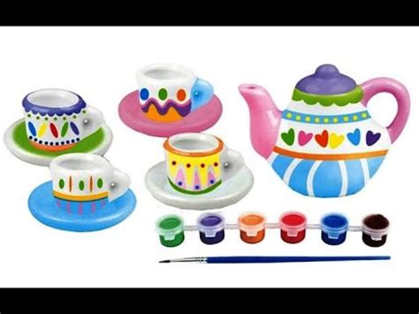 How To Paint A Tea Set