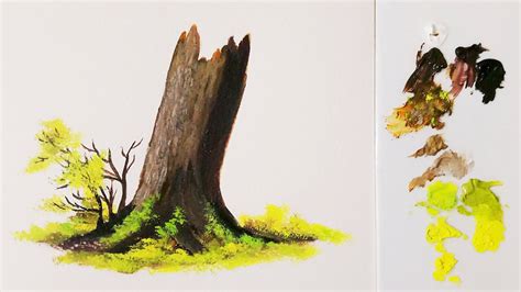 How To Paint A Tree Trunk Step By Step