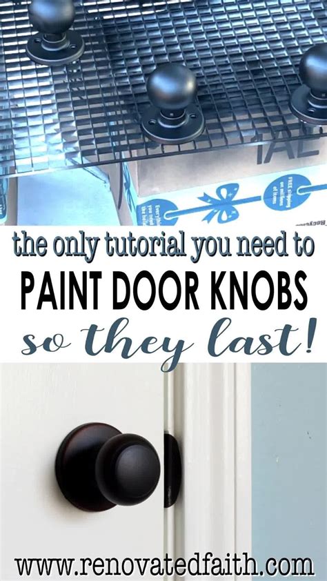 How To Paint Door Knobs Black