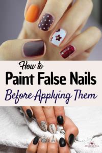How To Paint False Nails Before Applying