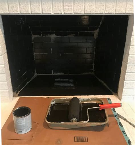 How To Paint Inside Of Fireplace