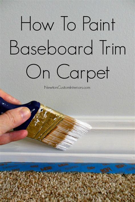 How To Paint Trim When There Is Carpet