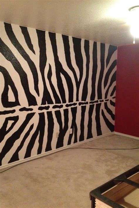 How To Paint Zebra Stripes On A Wall For A Bedroom