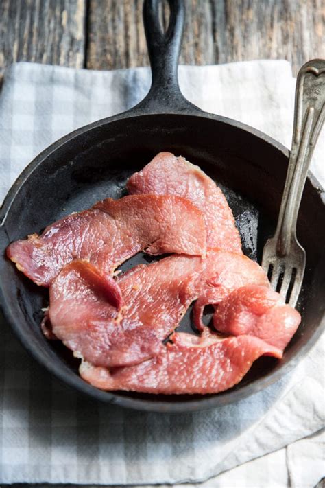 how to pan fry country ham