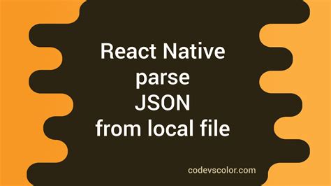 how to parse json in react native