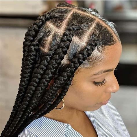 Stunning How To Part The Top Of Your Hair For Box Braids Hairstyles Inspiration