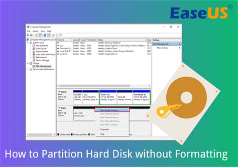 How To Partition A Hard Drive In Windows 10 Without Formatting