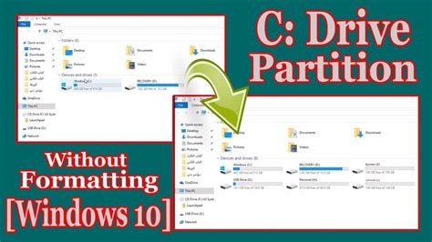 How To Partition C Drive In Windows 10 Without Formatting