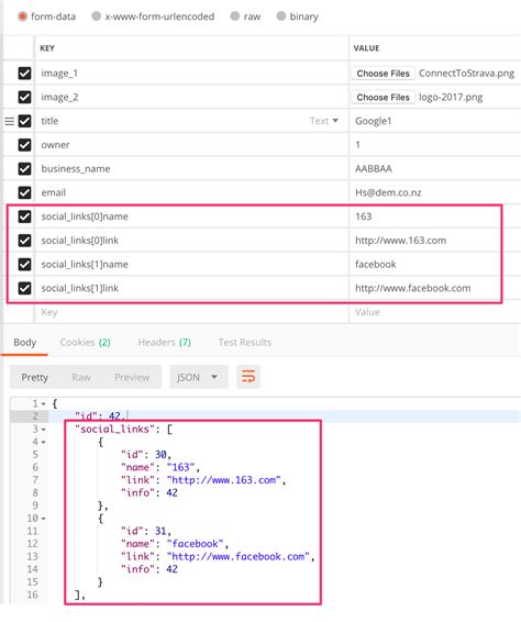 how to pass array of string in json in postman