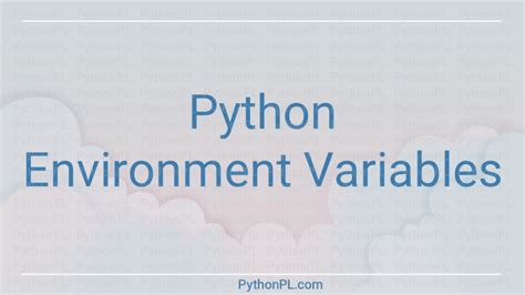 how to pass environment variables in python script