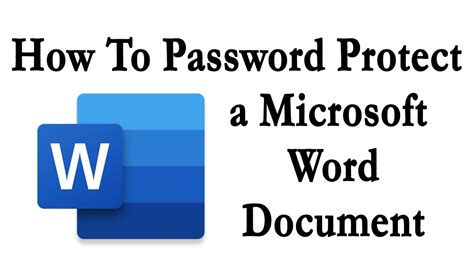 how to password protect microsoft word doc