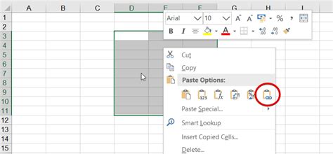 how to paste a link into text in excel