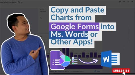 how to paste google form chart in word