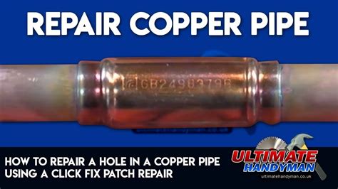 How To Patch A Hole In A Copper Pipe