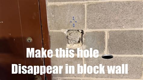 How To Patch Large Hole In Block Wall