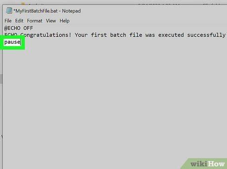 how to pause bat file execution