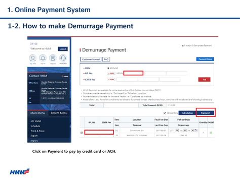 how to pay maersk demurrage