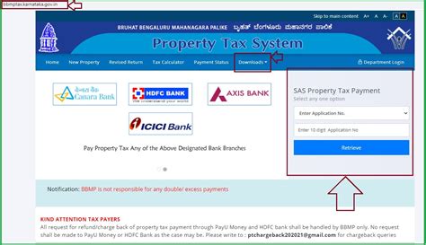 how to pay property tax online karnataka