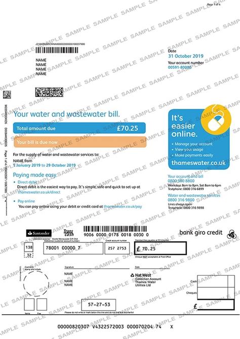 how to pay thames water bill