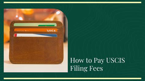 how to pay uscis filing fees