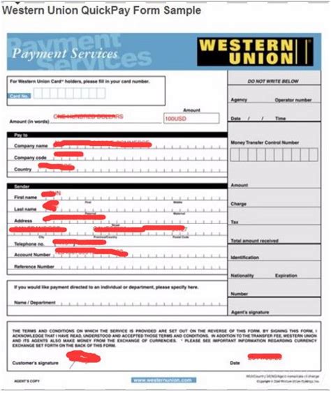 how to pay western union