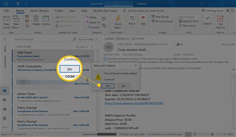 how to permanently delete emails in outlook app