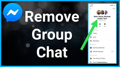 how to permanently delete group chat in messenger as admin