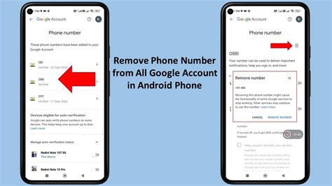 how to permanently delete phone number from google account