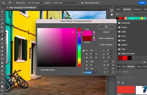 how to pick color from image in photoshop