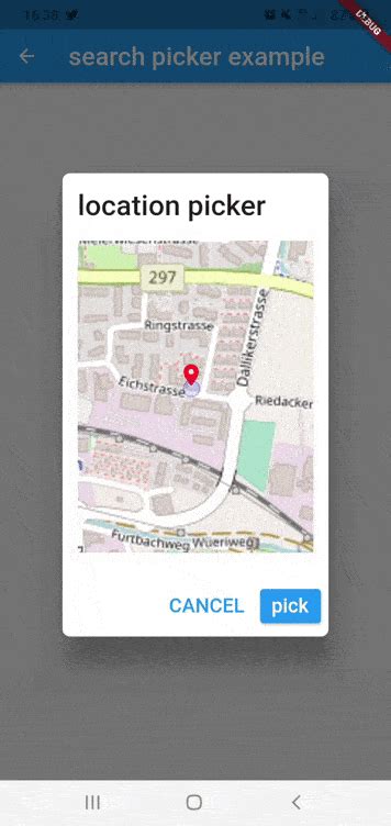 how to pick location from map in flutter