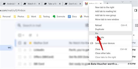 how to pin a group tab in chrome