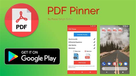 how to pin a pdf