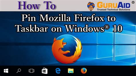 how to pin firefox tab to taskbar