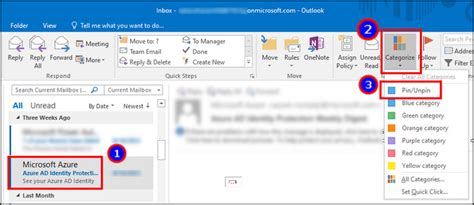 how to pin inbox in outlook