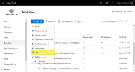 How To Pin Sharepoint Link To Quick Access