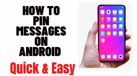 how to pin text messages on android