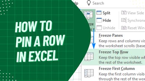how to pin top column in excel