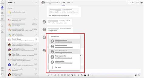 how to ping everyone in teams group chat
