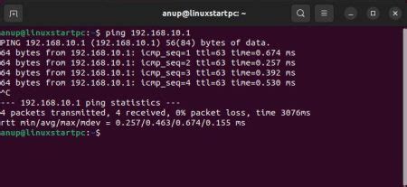 how to ping in ubuntu