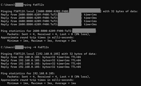 how to ping ipv4 in cmd