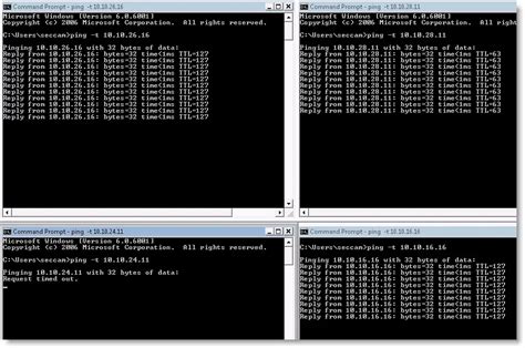 how to ping multiple ip addresses in cmd