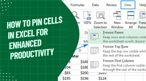 how to pinned excel