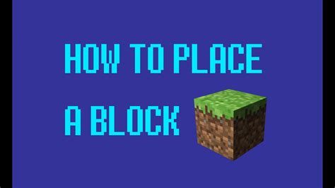 How To Place A Block In Minecraft Java Edition Mac