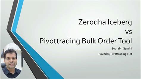 How To Place Bulk Order In Zerodha